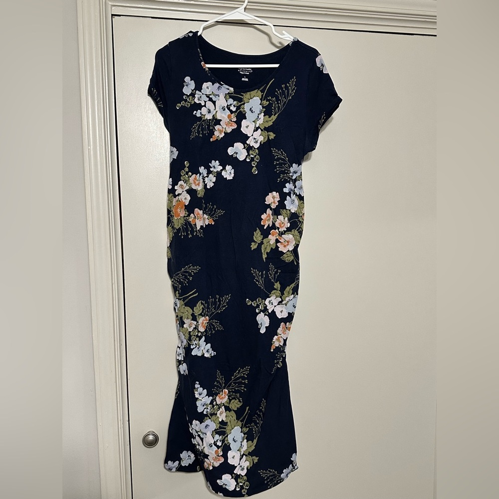 Isabel Maternity Rushed Dress - Picture 3 of 4